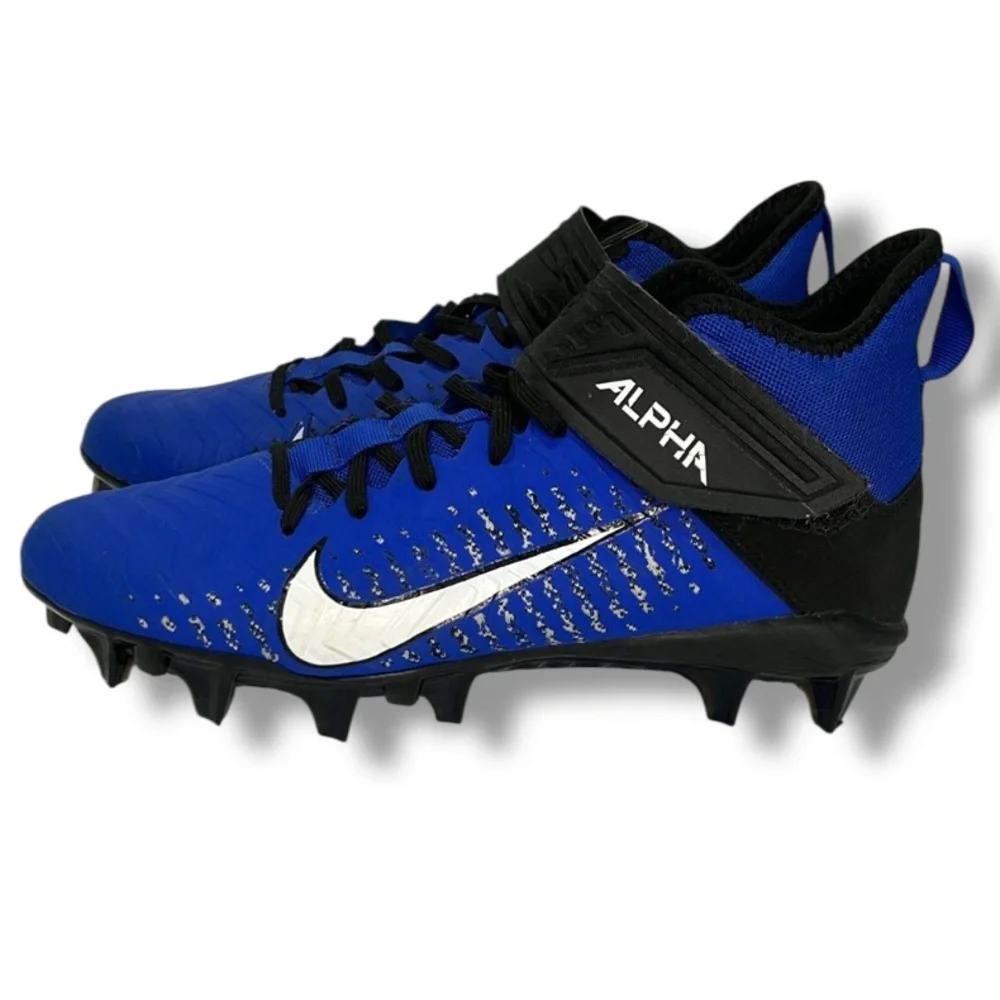 Nike Blue Black White Alpha Men's Football Cleats